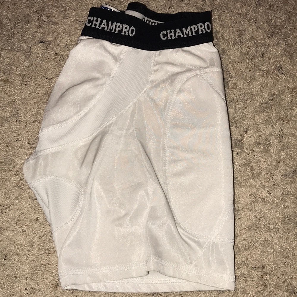 Athletic padded compression shorts